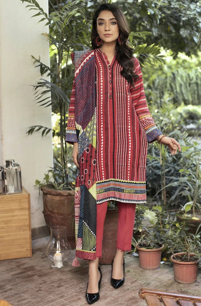 Lakhany 3 Piece Unstitched Printed Soft Khaddar Suit KPW-506