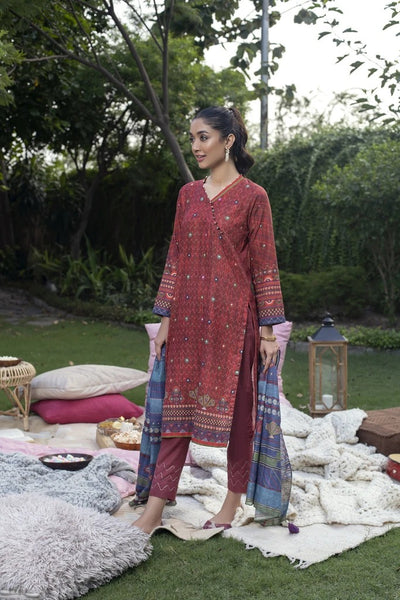 Lakhany 3 Piece Unstitched Printed Soft Khaddar Suit KPW-511