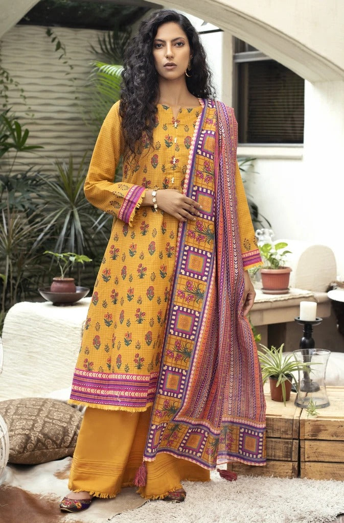 Lakhany 3 Piece Unstitched Printed Soft Khaddar Suit KPW-517