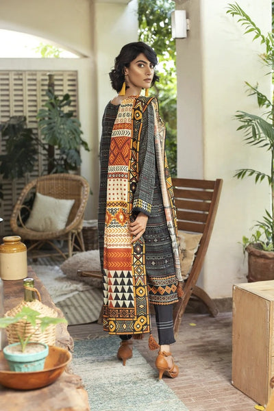 Lakhany 3 Piece Unstitched Printed Soft Khaddar Suit KPW-520