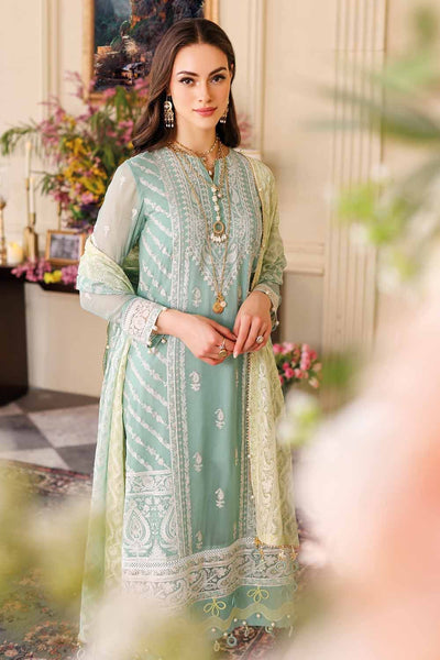 Gul Ahmed 3PC Embroidered Chiffon Unstitched Suit LE-32004