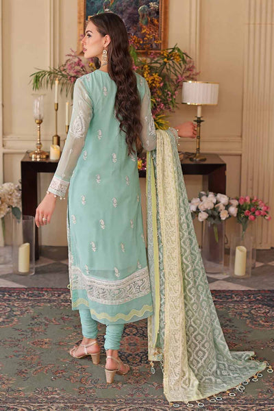 Gul Ahmed 3PC Embroidered Chiffon Unstitched Suit LE-32004