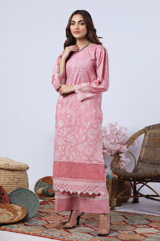Lakhany 02 Piece Stitched Embroidered Lawn Shirt & Trouser - LG-EA-0462