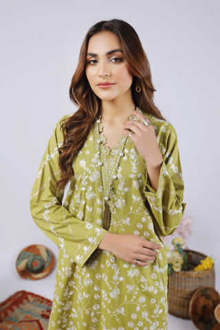 Lakhany 02 Piece Stitched Embroidered Lawn Shirt & Trouser - LG-SA-0999