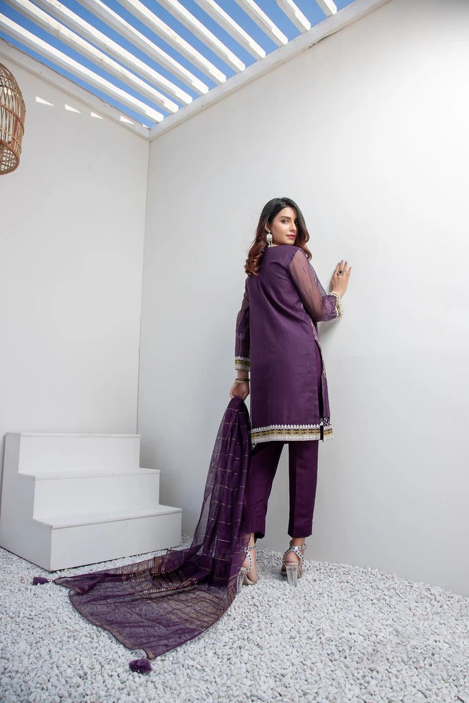 Ready To Wear Lakhani 3 Piece Embroidered Lawn  Suit LSM-2132