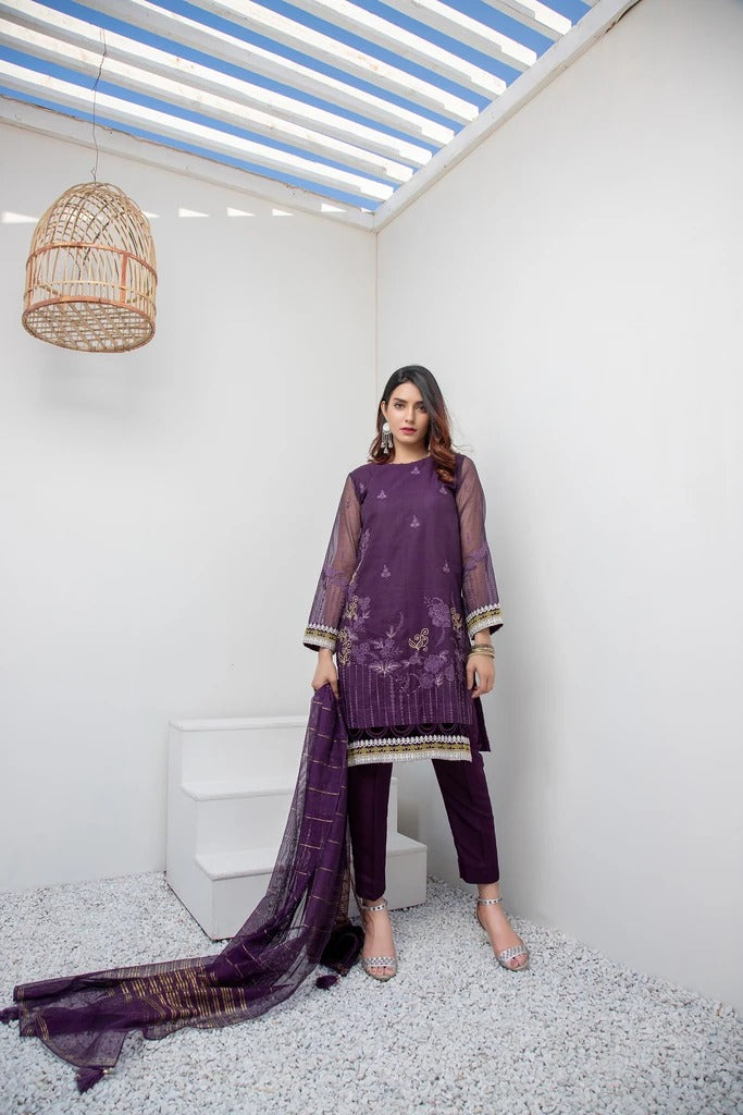 Ready To Wear Lakhani 3 Piece Embroidered Lawn  Suit LSM-2132