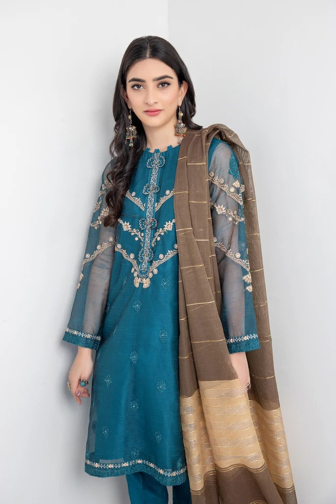 Ready To Wear Lakhani 3 Piece Embroidered Lawn  Suit LSM-2135