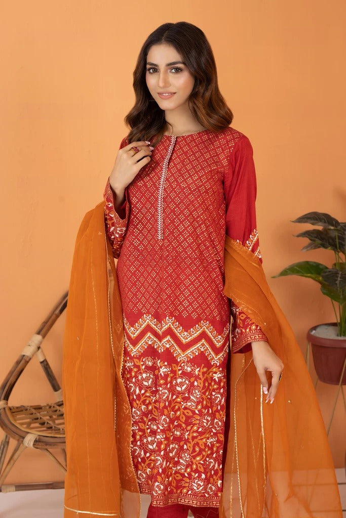 Ready To Wear Lakhany 03 Piece Raw Silk Suit LSM-2502