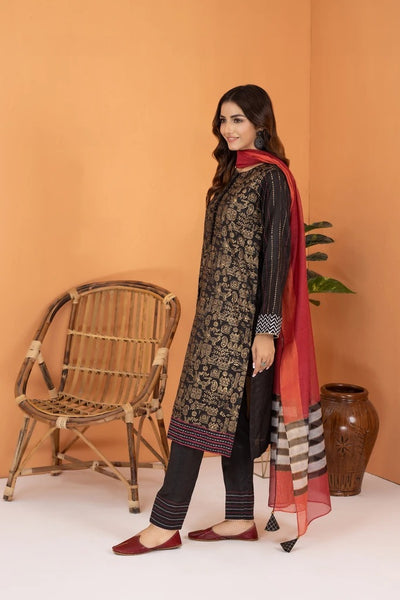 Ready To Wear Lakhany 03 Piece Raw Silk Suit LSM-2507