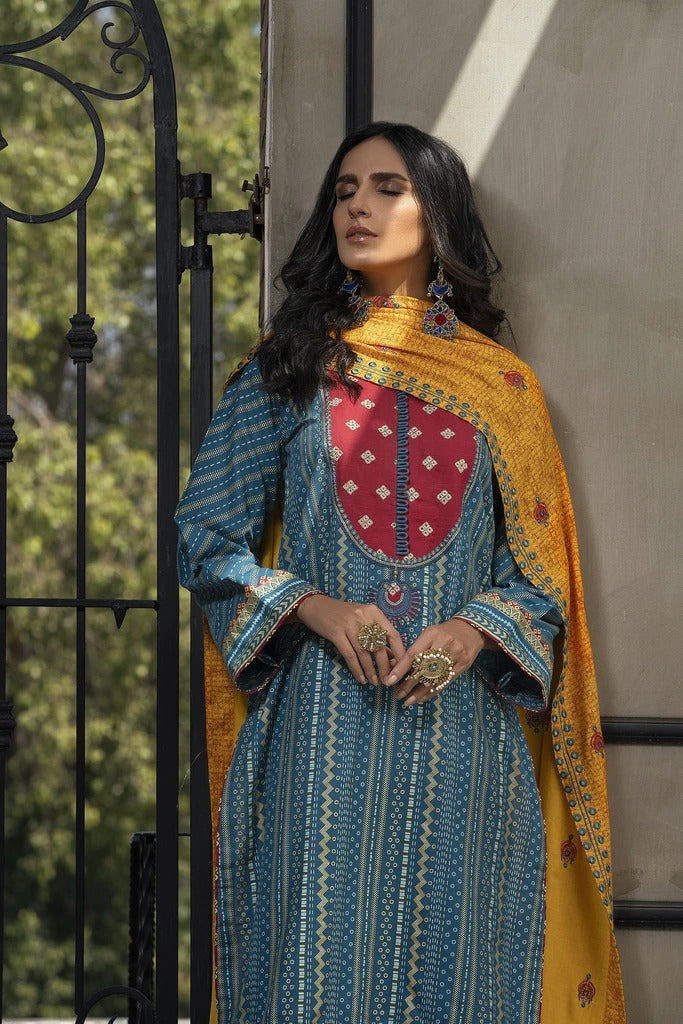 Ready To Wear Lakhany 3 Piece Embroidered Karandi Suit LSM-2532