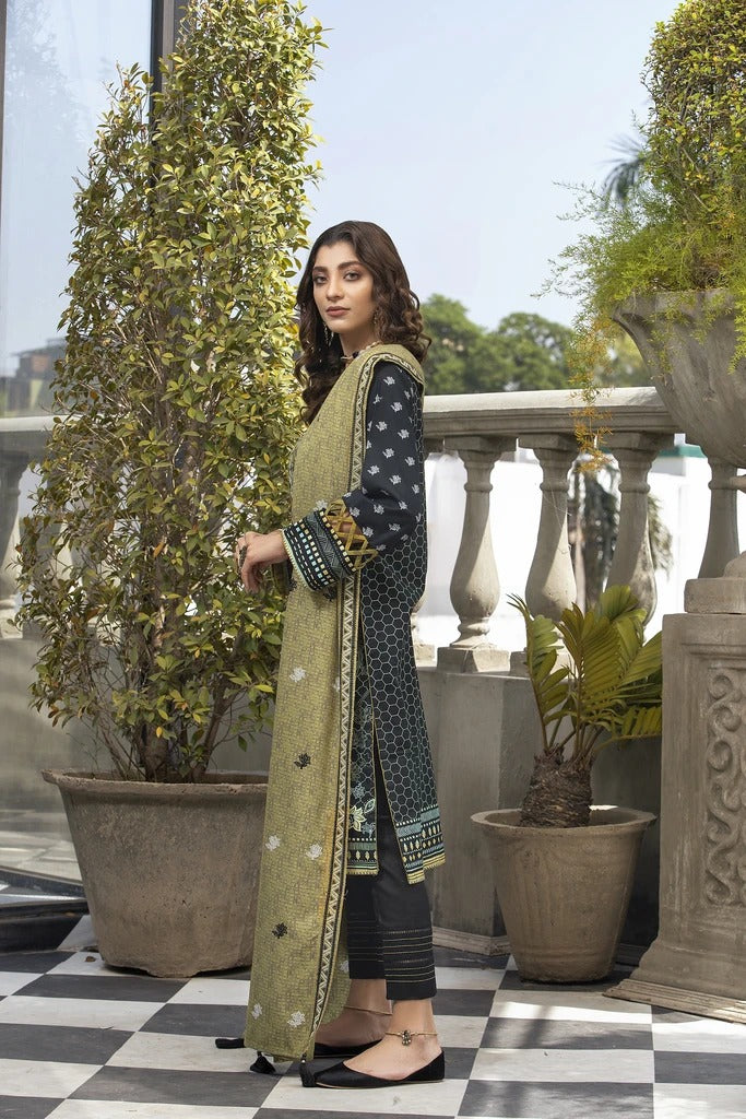 Ready To Wear Lakhany 3 Piece Embroidered Karandi Suit LSM-2535