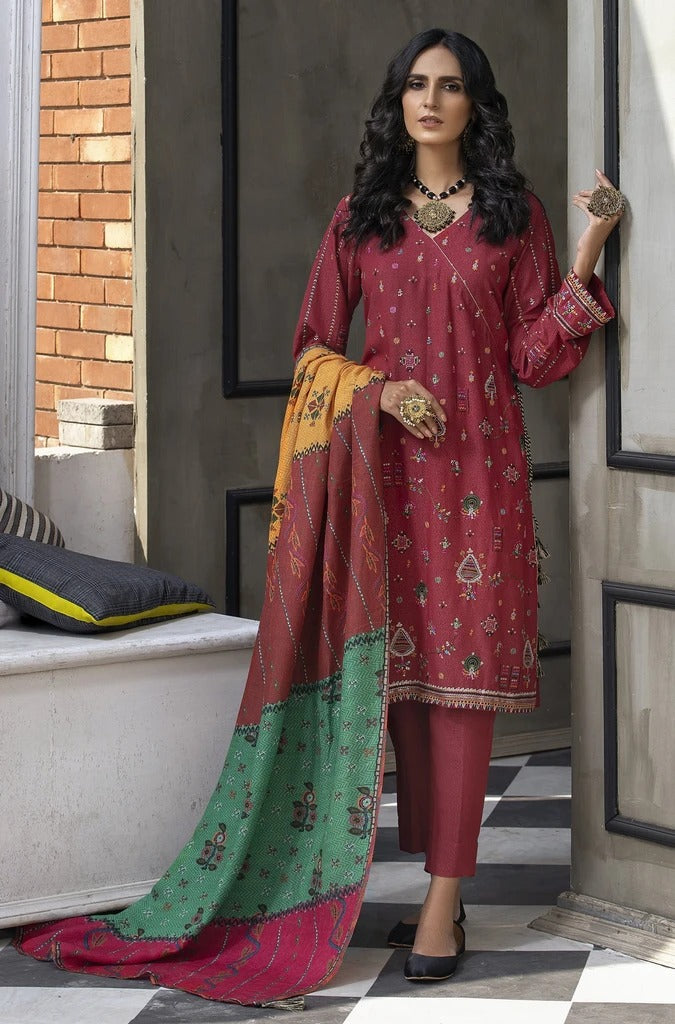Ready To Wear Lakhany 3 Piece Embroidered Karandi Suit LSM-2537