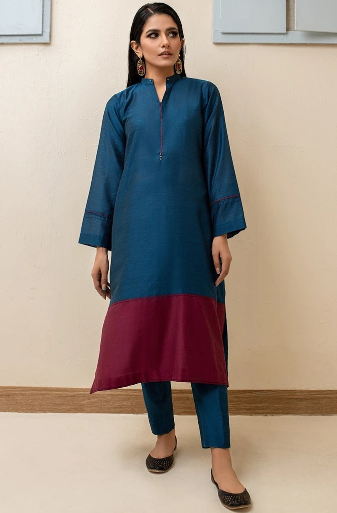 Ready To Wear Lakhany 02 Piece Solid Staple Cotton Suit LSM-2550