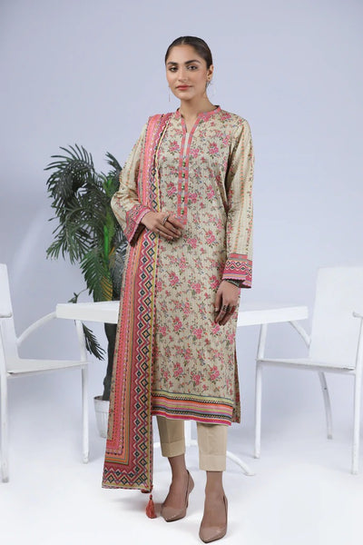 Ready To Wear Lakhany 03 Piece Digital Printed Lawn Suit - LSM-2578