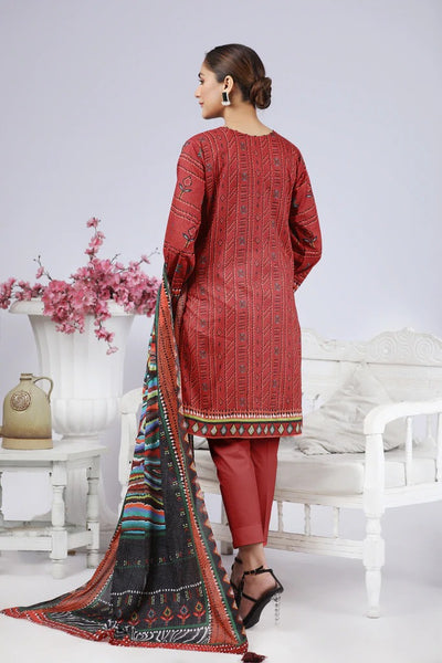 Ready To Wear Lakhany 03 Piece Digital Printed Lawn Suit - LSM-2584