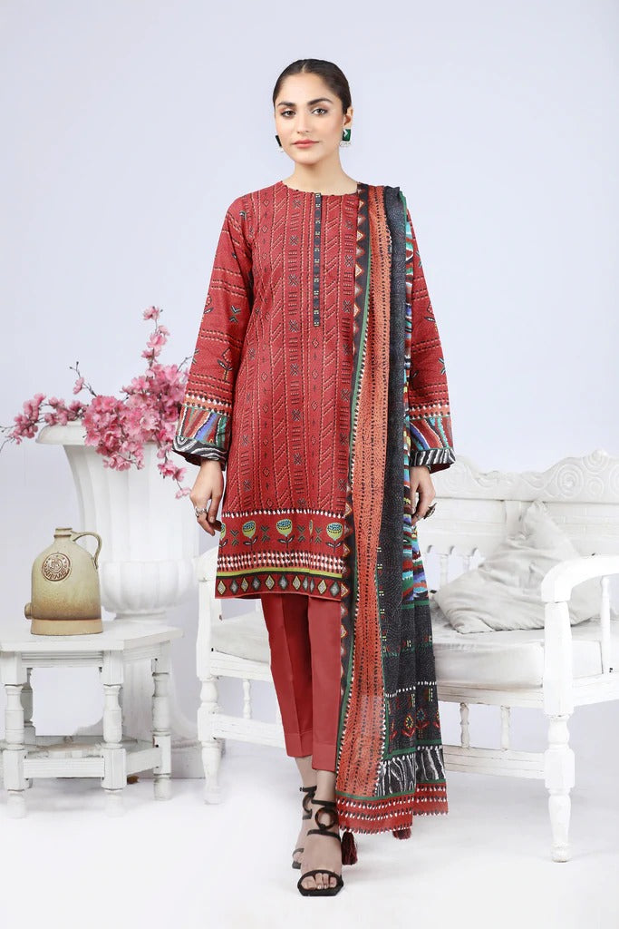 Ready To Wear Lakhany 03 Piece Digital Printed Lawn Suit - LSM-2584