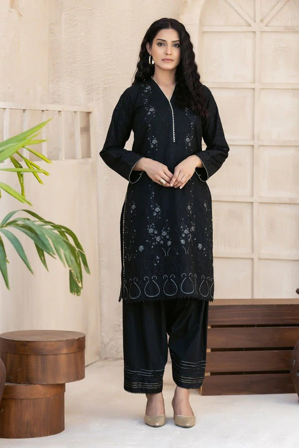 Ready To Wear Lakhany 01 Piece Black On Black Cambric Shirt - LSM-2635