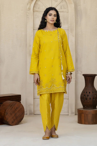 Ready To Wear Lakhany 02 Piece Self On Self Embroidered Lawn Suit - LSM-2643