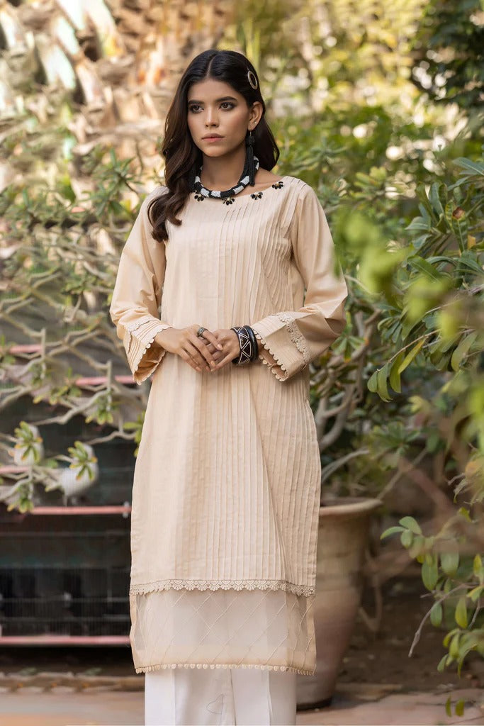 Lakhany 1 Piece Stitched Solid Pret Collection Cambric Shirt - LSM-2751