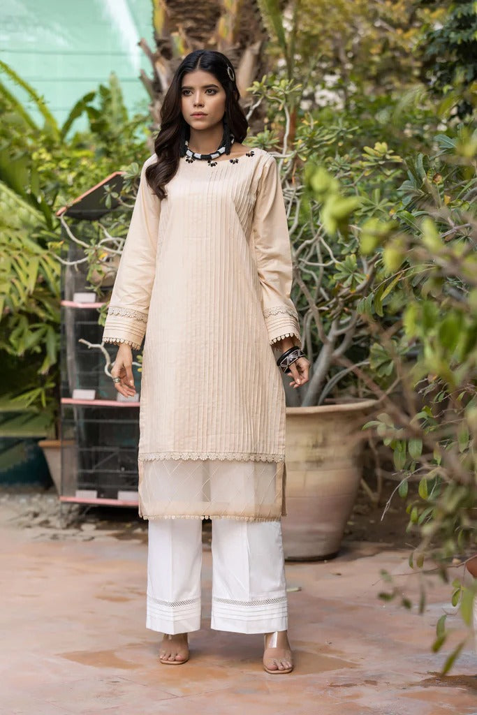 Lakhany 1 Piece Stitched Solid Pret Collection Cambric Shirt - LSM-2751