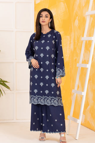 Lakhany 02 Piece Ready to Wear Embroidered Shirt & Trouser - LSM-2814