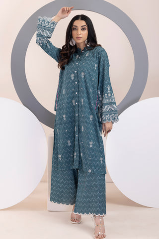 Lakhany 02 Piece Ready to Wear Embroidered Shirt & Trouser - LSM-3057