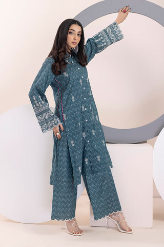 Lakhany 02 Piece Ready to Wear Embroidered Shirt & Trouser - LSM-3057
