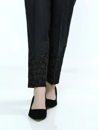 Lakhany 01 Piece Embroidered Stitched Trousers LSM-T-1599-Black