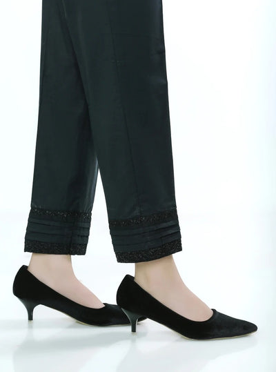 Lakhany 01 Piece Embroidered Stitched Trousers LSM-T-1608-Black