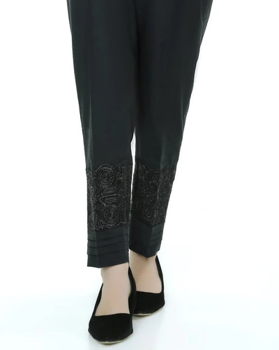 Lakhany 01 Piece Embroidered Stitched Trousers LSM-T-1621-Black
