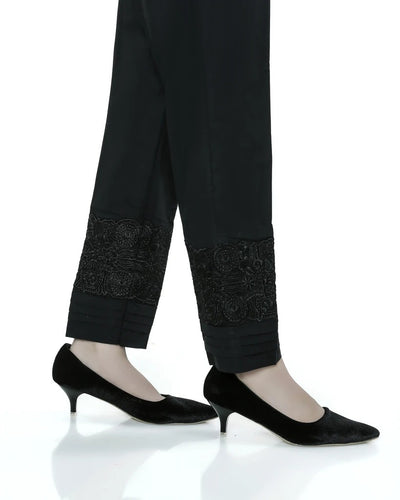 Lakhany 01 Piece Embroidered Stitched Trousers LSM-T-1621-Black