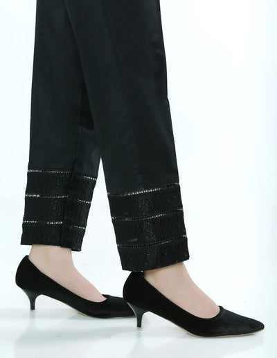 Lakhany 01 Piece Embroidered Stitched Trousers LSM-T-1624-Black