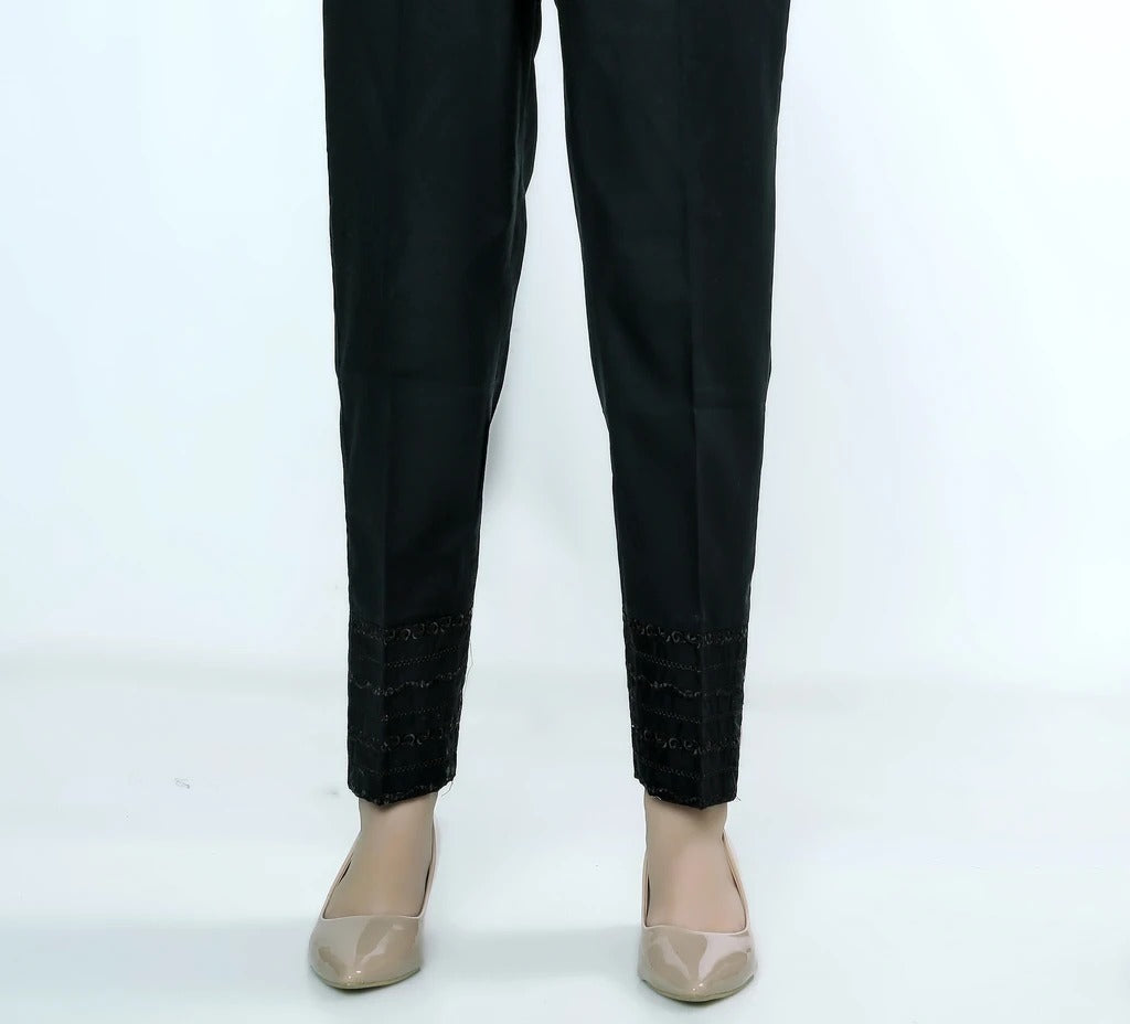 Lakhany 01 Piece Embroidered Stitched Trousers LSM-T-1817-Black