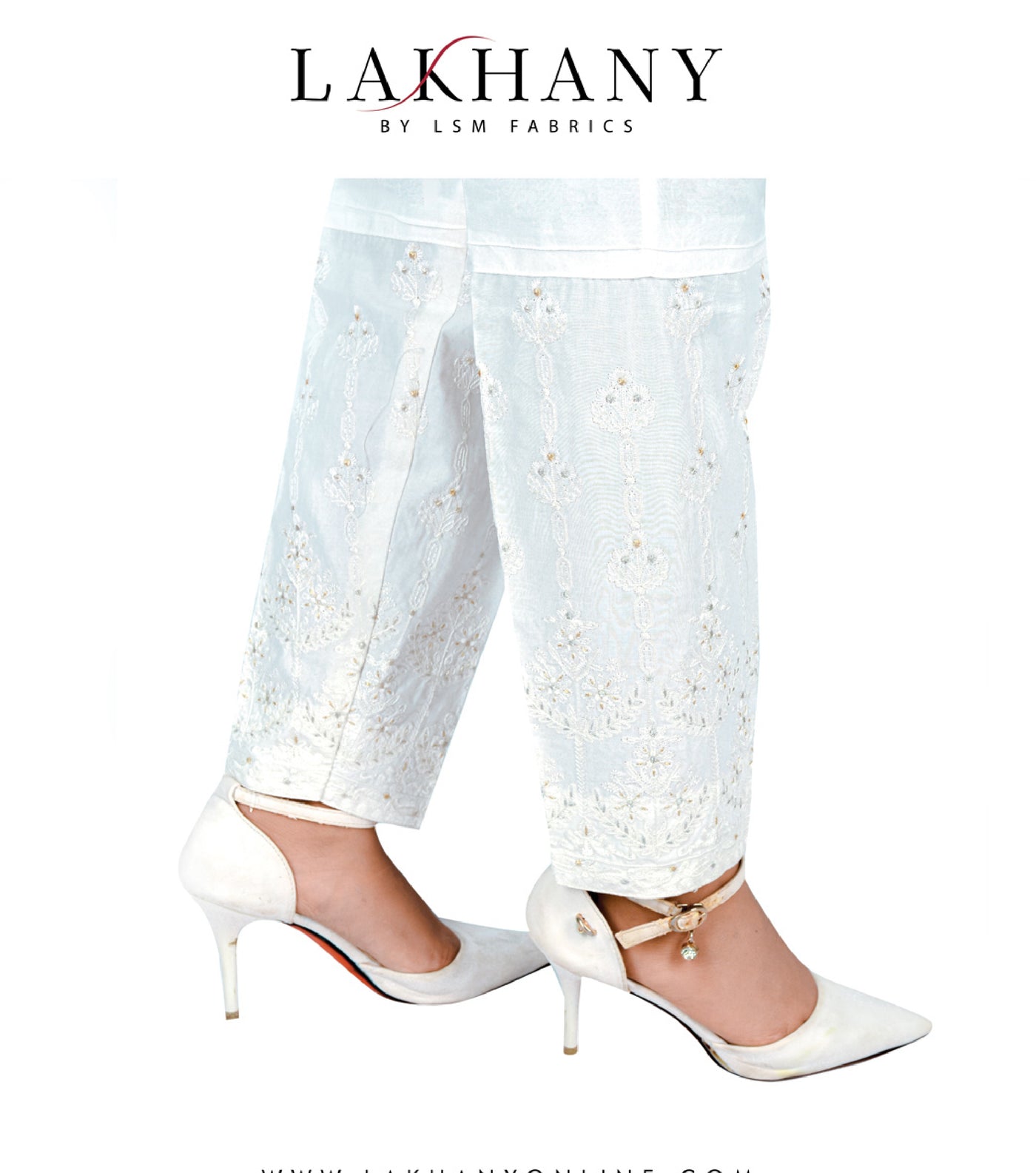 Lakhany 01 Piece Embroidered Stitched Bottoms LSM-T-2192 (W)