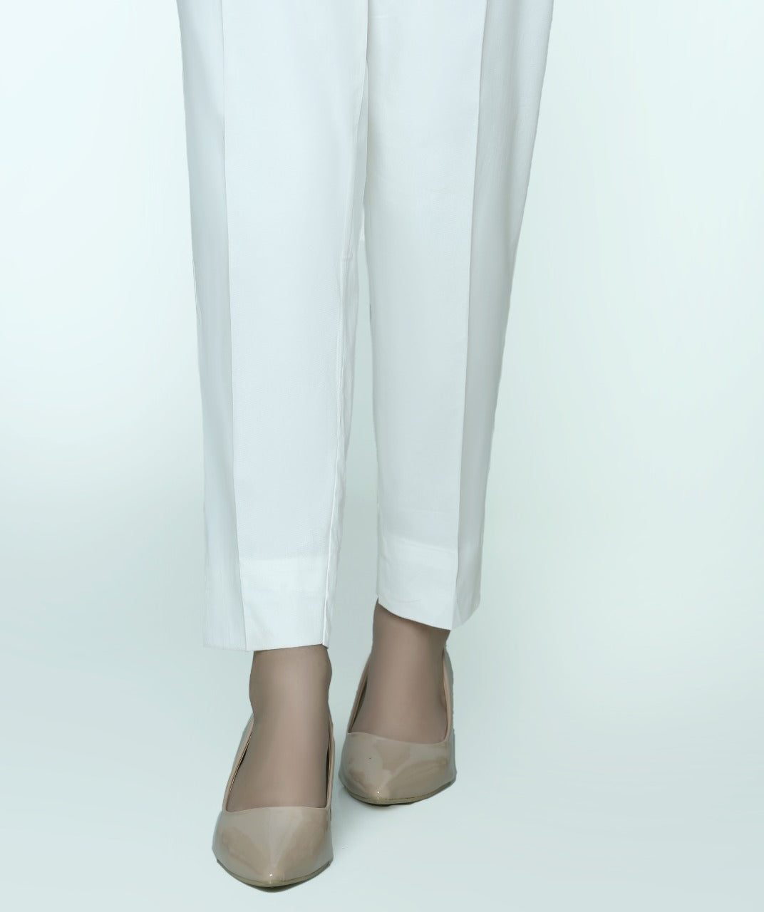 Lakhany 01 Piece Pashmina Plain Trousers LSM-T-2471 Off White