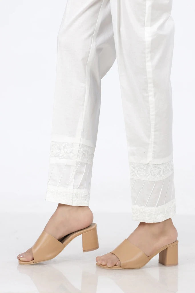 Lakhany 01 Piece Cambric Trousers LSM-T-2522-White