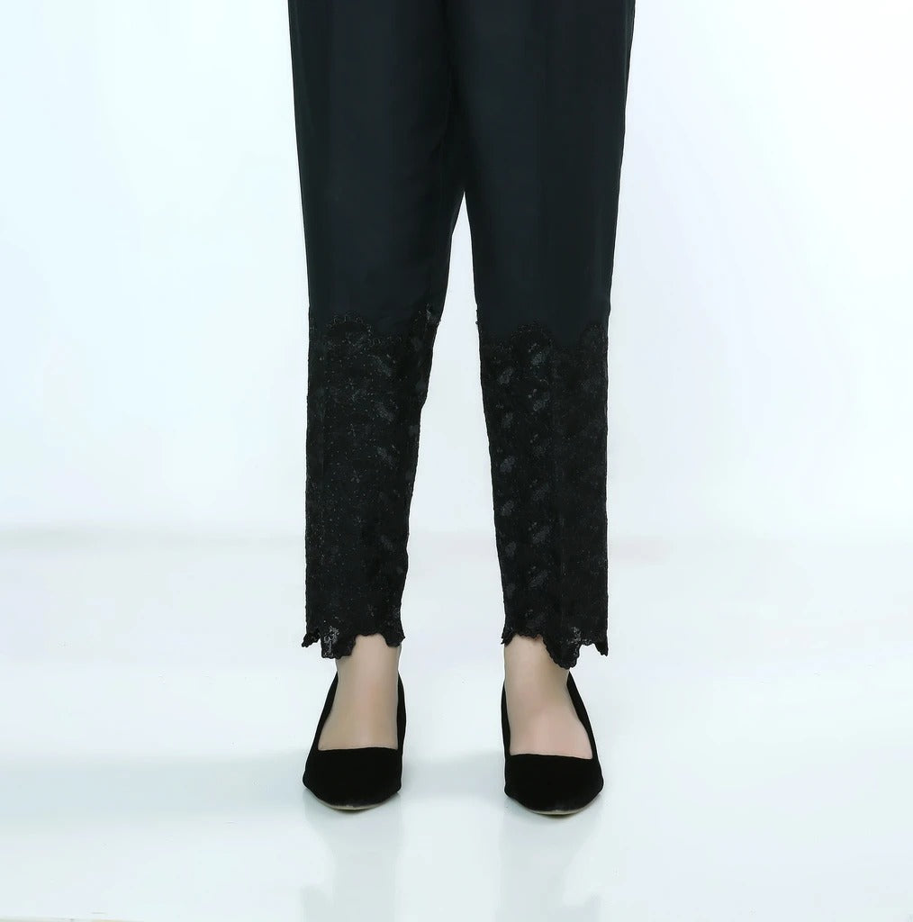 Lakhany 01 Piece Embroidered Stitched Trousers LSM-T-54-Black