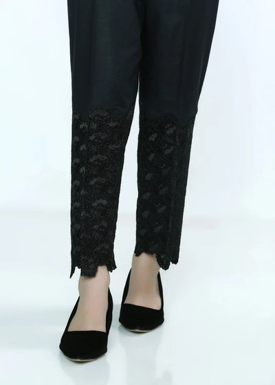 Lakhany 01 Piece Embroidered Stitched Trousers LSM-T-54-Black