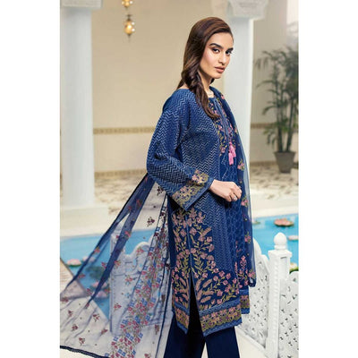 Gul Ahmed Ready to wear Embroidered Swiss Voile 3 Piece Suit LSV-15-ST