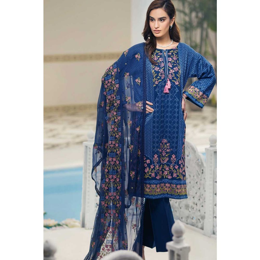 Gul Ahmed Ready to wear Embroidered Swiss Voile 3 Piece Suit LSV-15-ST