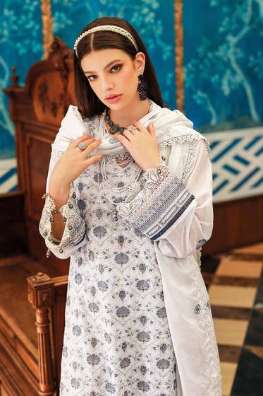 Gul Ahmed 3PC Embroidered Swiss Voile Unstitched Suit LSV-32014