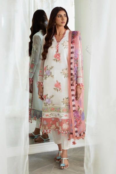 SANA SAFINAZ 3 Piece Unstitched Printed Embroidered Lawn Suit - M231-010B-CH
