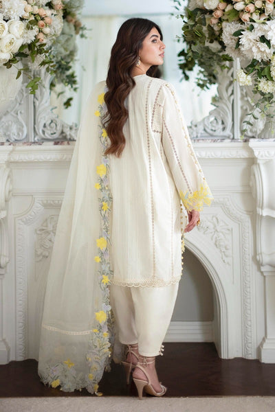 SANA SAFINAZ 3 Piece Unstitched Printed Embroidered Lawn Suit - M231-013A-CZ