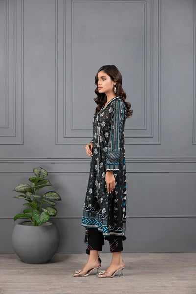 Lakhani Monochrome Ready To Wear 3 Piece Printed Lawn Suit LSM-2398