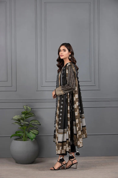 Lakhani Monochrome Ready To Wear 3 Piece Printed Lawn Suit LSM-2400