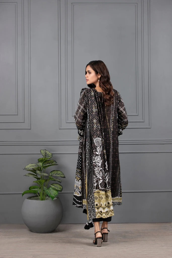 Lakhani Monochrome Ready To Wear 3 Piece Printed Lawn Suit LSM-2397