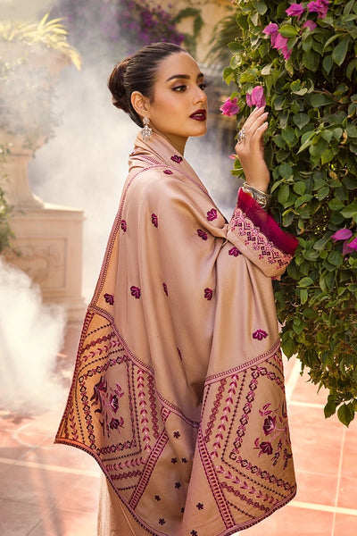 Rang Rasiya 3 Piece Stitched Embroidered Dobby Linen Suit D-13 MEHSAN