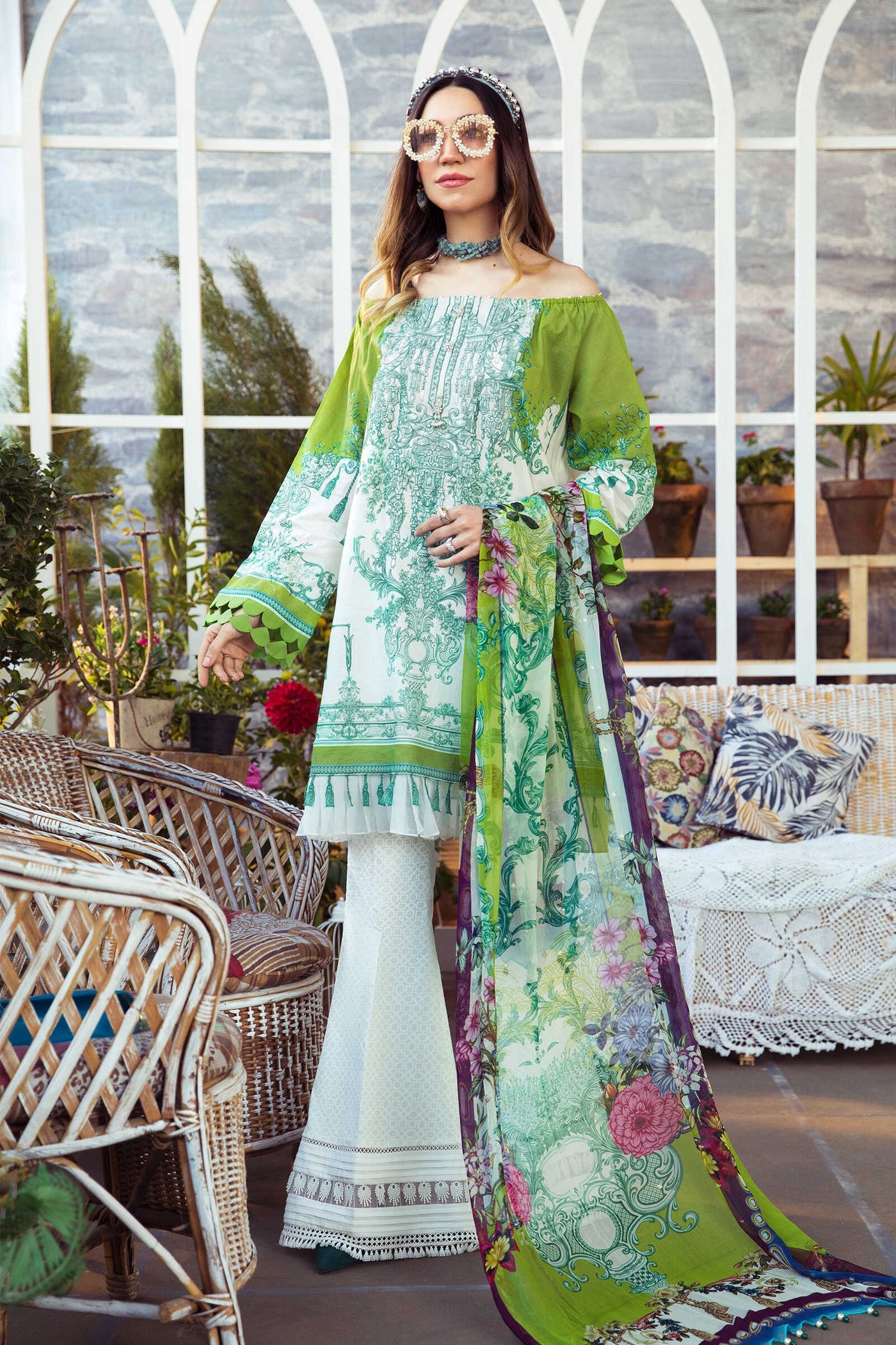 Maria.B Unstitched 3 Piece Spring Summer Suit MPT-1007-A