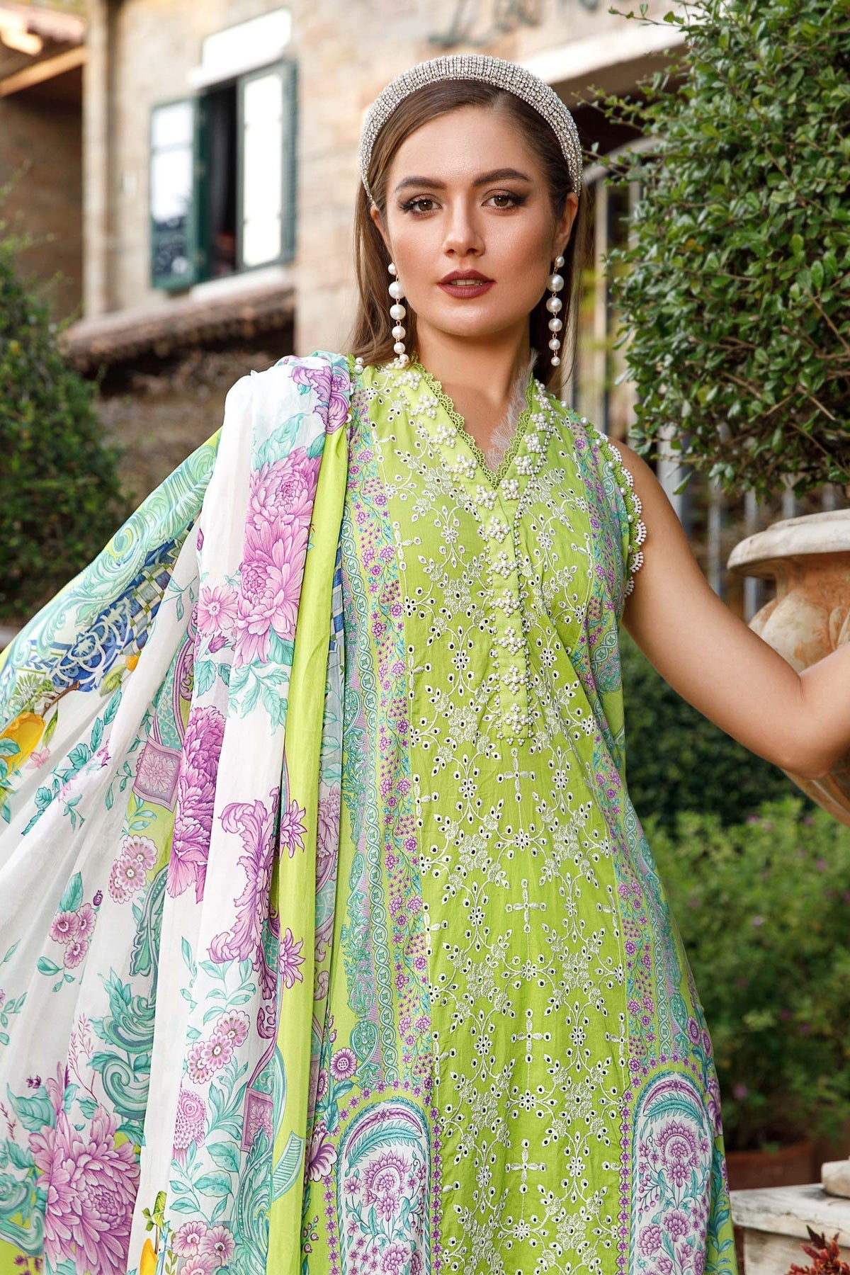 Maria. B 3 Piece Unstitched Printed Lawn Suit - MPT-1705-A