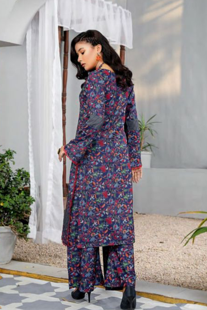 Munira Designer 2 Piece Stitched Dhanak Fabrics Printed Suit - MSL-01